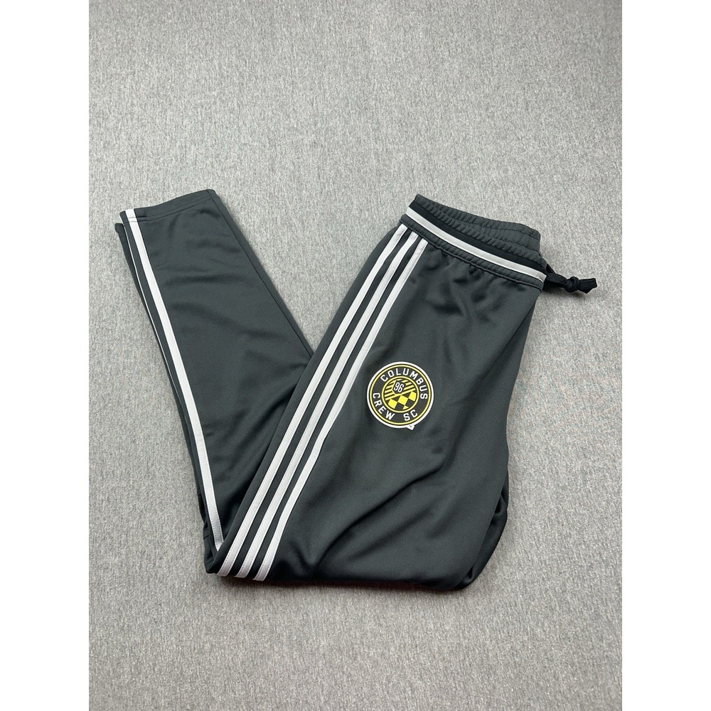 Adidas Columbus Crew SC Pants Mens Medium Climacool MLS Ankle Zip Soccer Gray